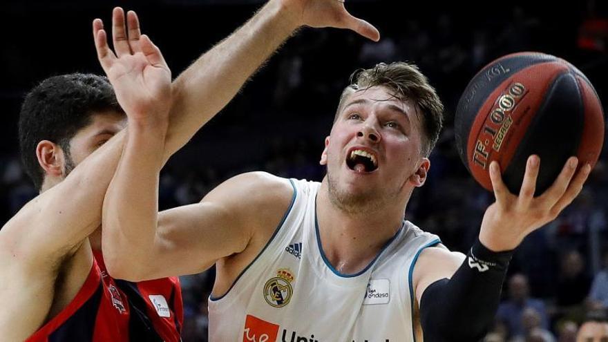 Doncic, en una acción del partido.