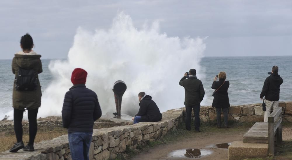 Temporal de viento en A Coruña