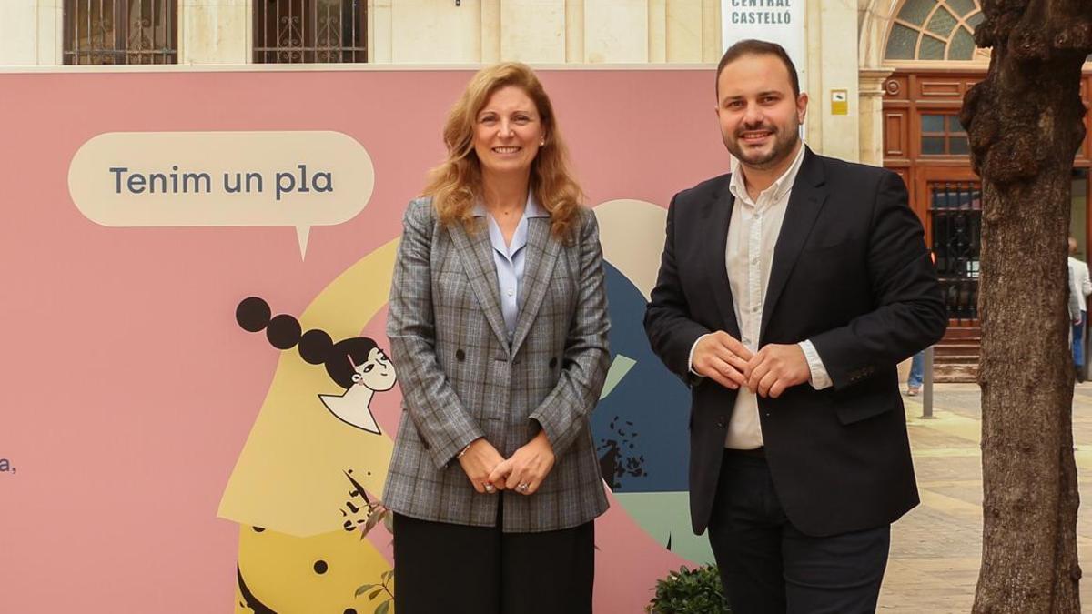 La alcaldesa de Castelló, Amparo Marco, y el concejal de Urbanismo, José Luis López, ambos ahora en funciones, en una imagen de archivo