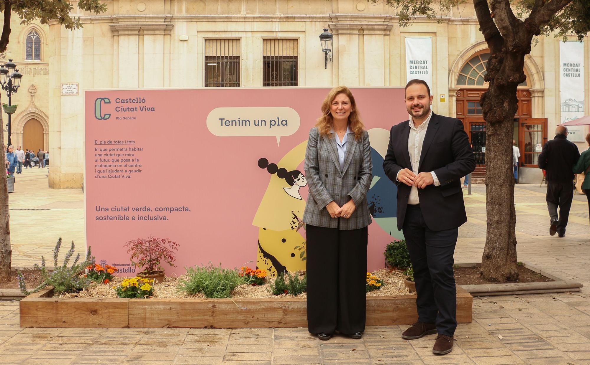 La alcaldesa de Castelló, Amparo Marco, y el concejal de Urbanismo, José Luis López, ambos ahora en funciones, en una imagen de archivo