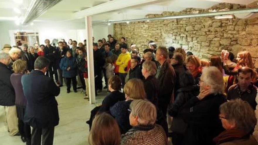 Un moment de la inauguració, divendres al vespre.