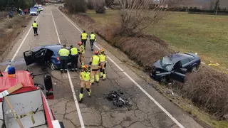 Una persona muerta y dos heridas tras un brutal choque entre vehículos en la provincia de León