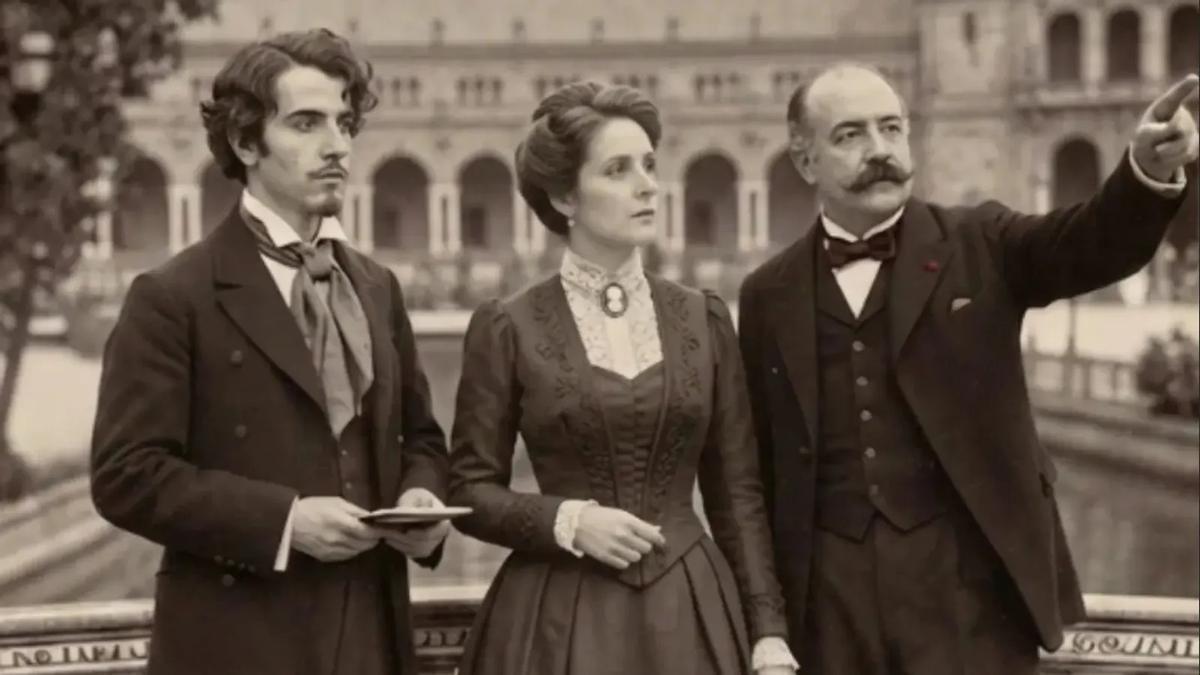 Engranajes Culturales estrena 'Camino al 29', una experiencia teatralizada para redescubrir el Parque de María Luisa rumbo al Centenario de la Exposición Iberoamericana