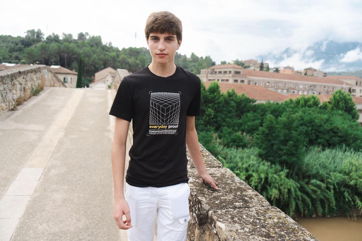 Jan Monter, al pont sobre el Llobregat de Castellbell i el Vilar