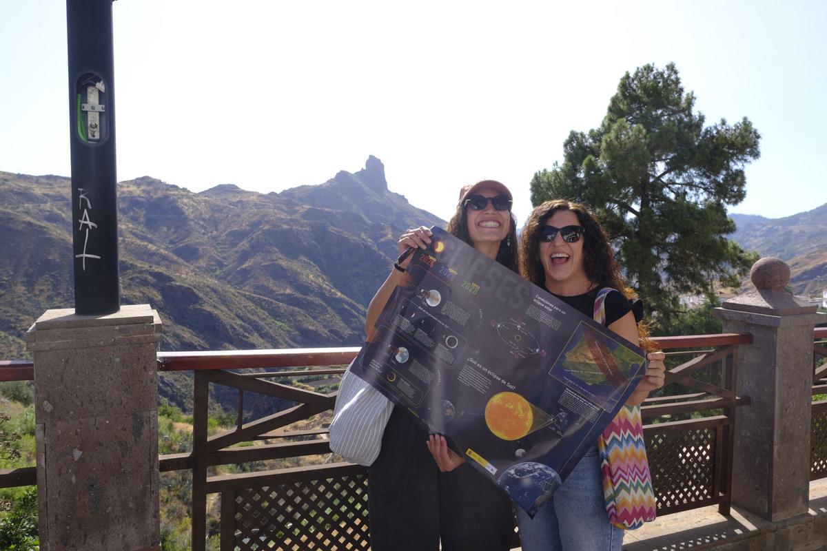 El eclipse desde Tejeda, Gran Canaria El eclipse desde Tejeda, Gran Canaria