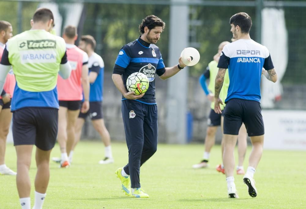 El Dépor avanza en la preparación del partido