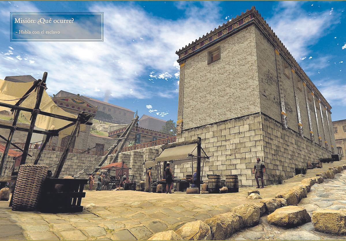 Imagen del videojuego en el que aparece una recreación de Los Bañales.