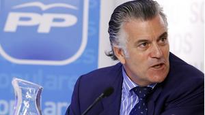 Luis Bárcenas, durant un comitè executiu del PP presidit per Rajoy, el 2009.