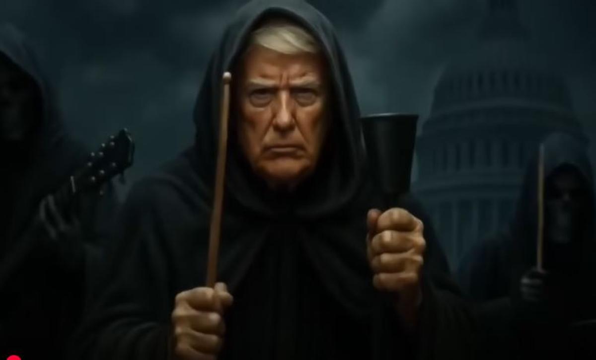 Donald Trump, en el vídeo 'deepfake' que él mismo ha publicado