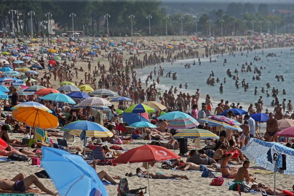 Así se combatió el calor en Pontevedra