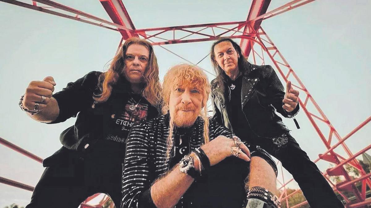 Paco Ventura, Manuel Martínez y Manuel Ibáñez, integrantes de Medina Azahara.