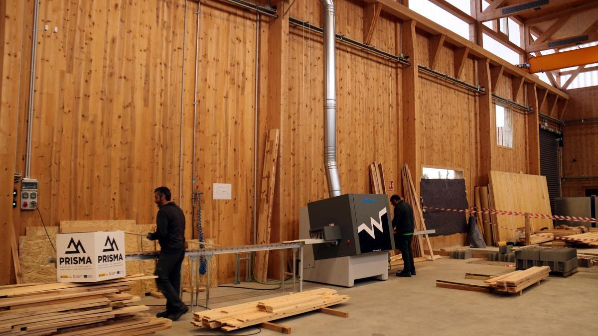 Imatges de Hub Forestal del Solsonès amb declaracions de Jordi Gené, responsable del projecte Prisma al CTFC