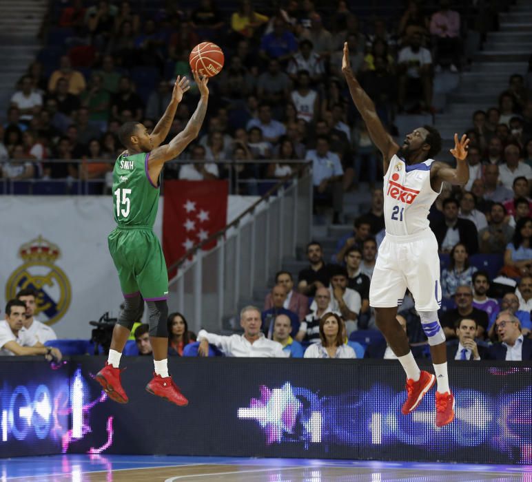 El Unicaja dio la cara en el BarclayCard Center ante el vigente campeón de Liga, el Real Madrid.