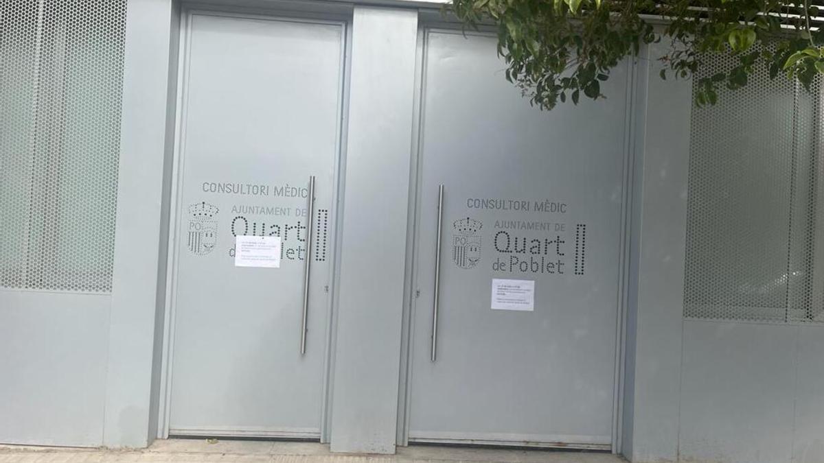 Consultorio de la Cebollera de Quart, cerrado hasta el 15 de septiembre