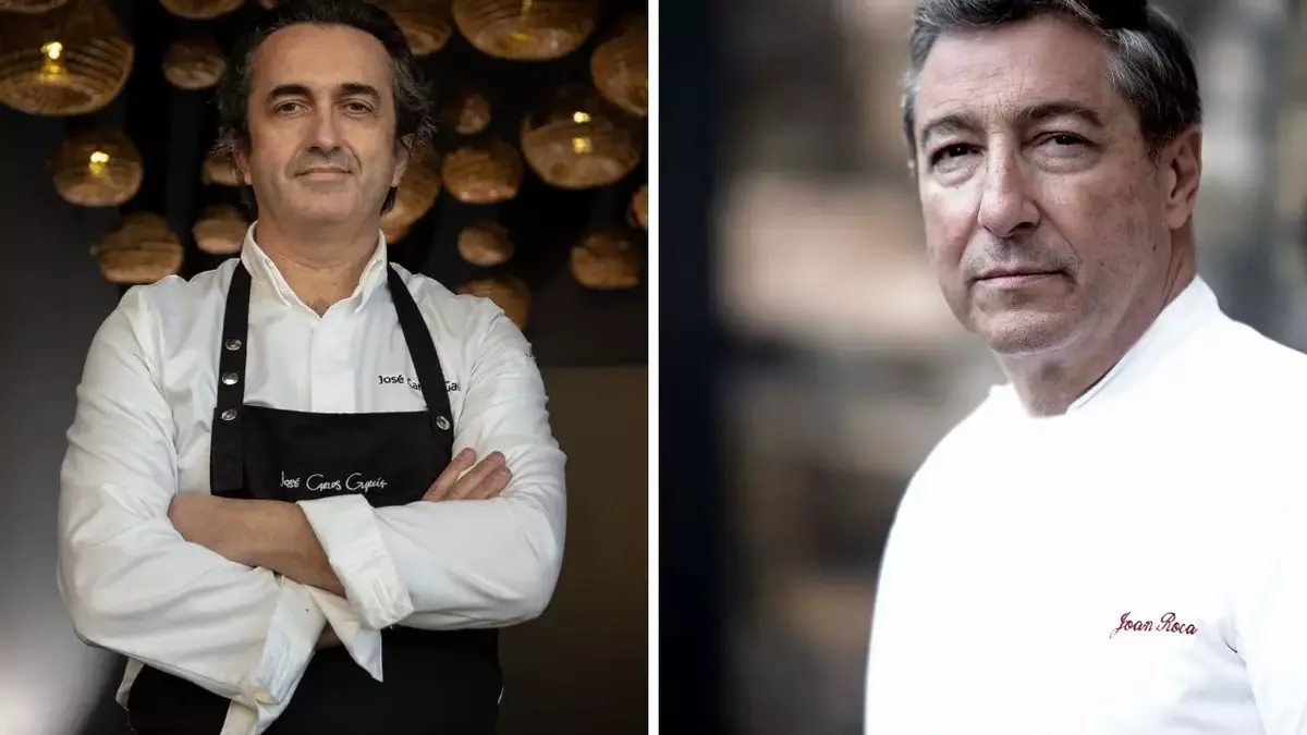 El chef malagueño José Carlos García y Joan Roca