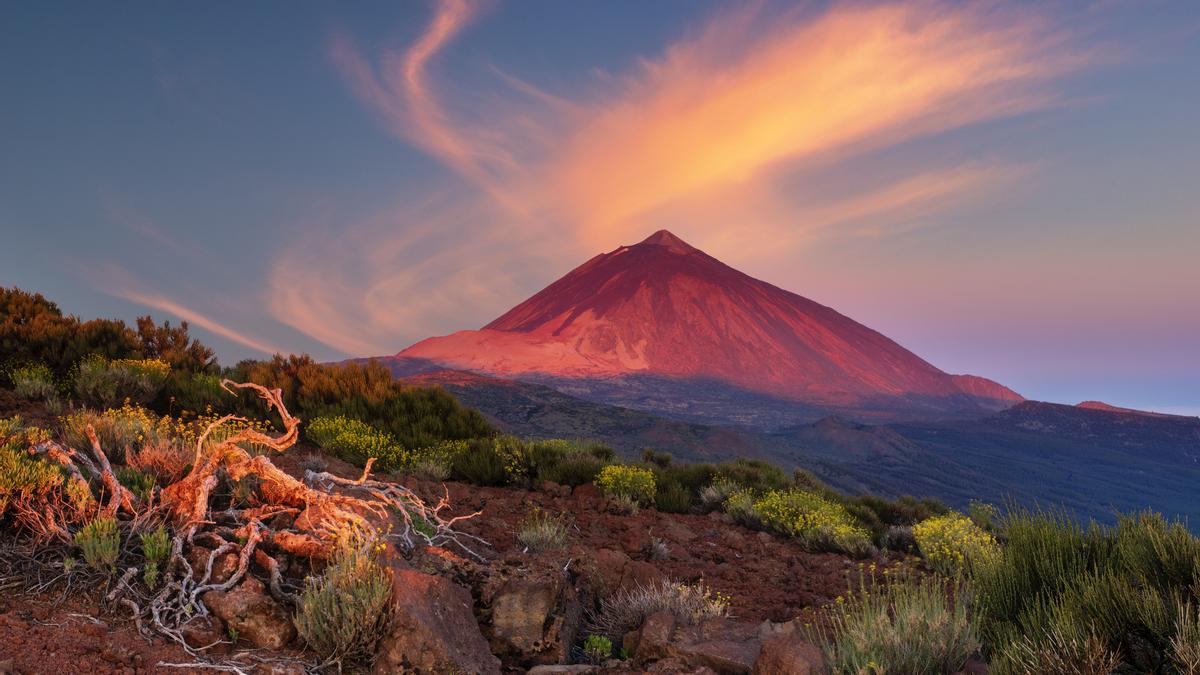El volcán del Teide desde Tenerife