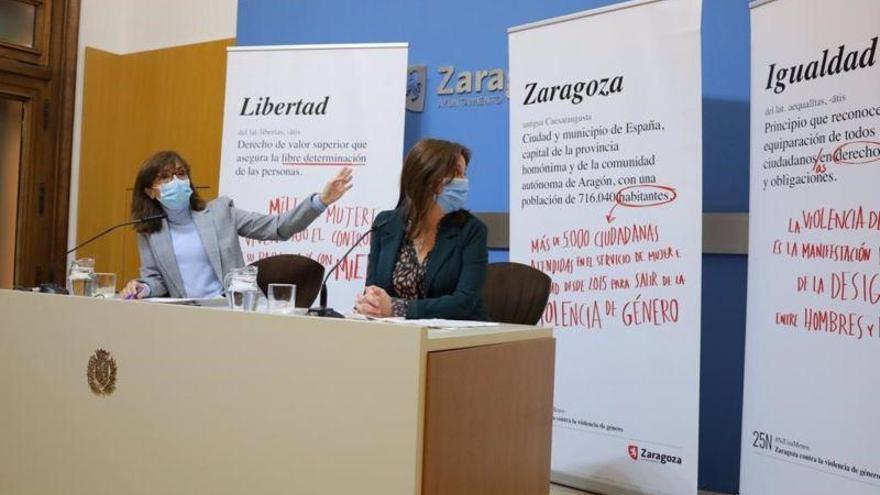 Zaragoza anima a &quot;intervenir&quot; contra la violencia de género en el 25-N