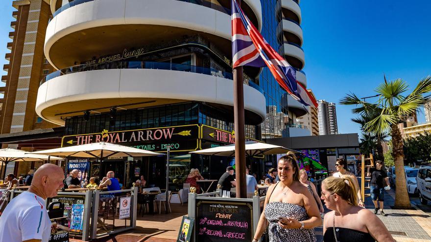 Zona de pubs británicos en Benidorm