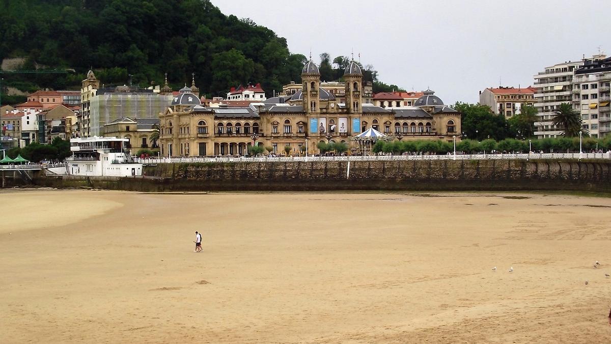 Imagen de la playa de la Concha de San Sebastián.