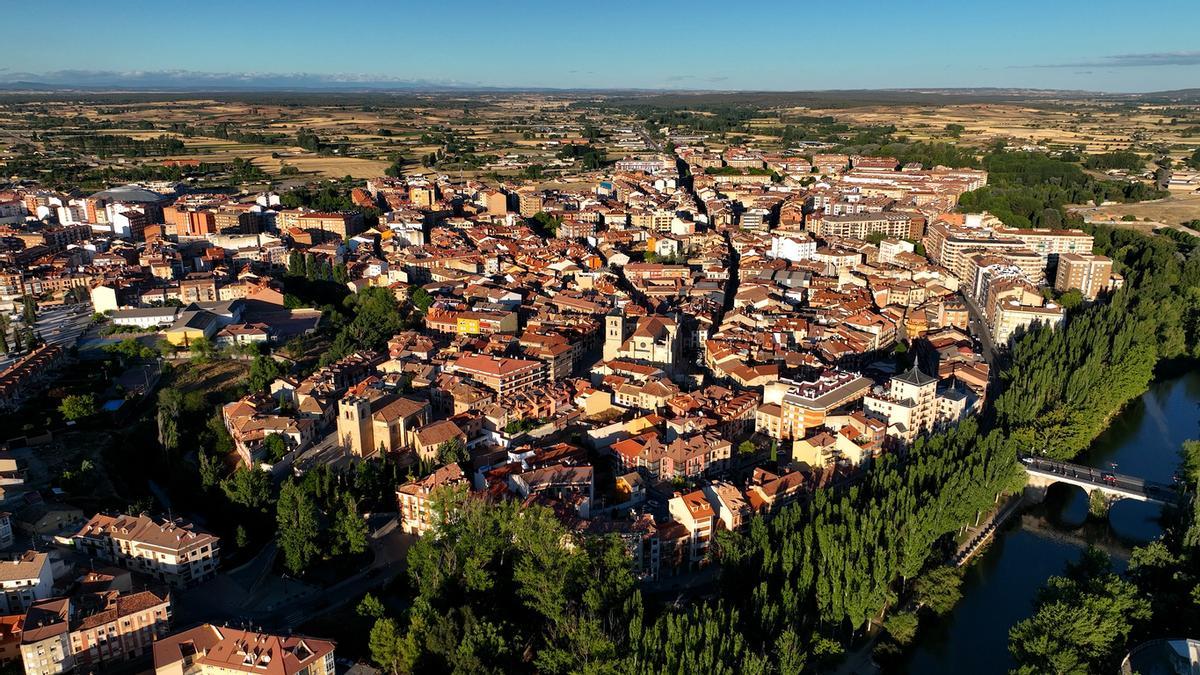 Vista aérea de Aranda de Duero