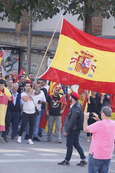 Concentració a Girona en favor de la unitat d'Espanya