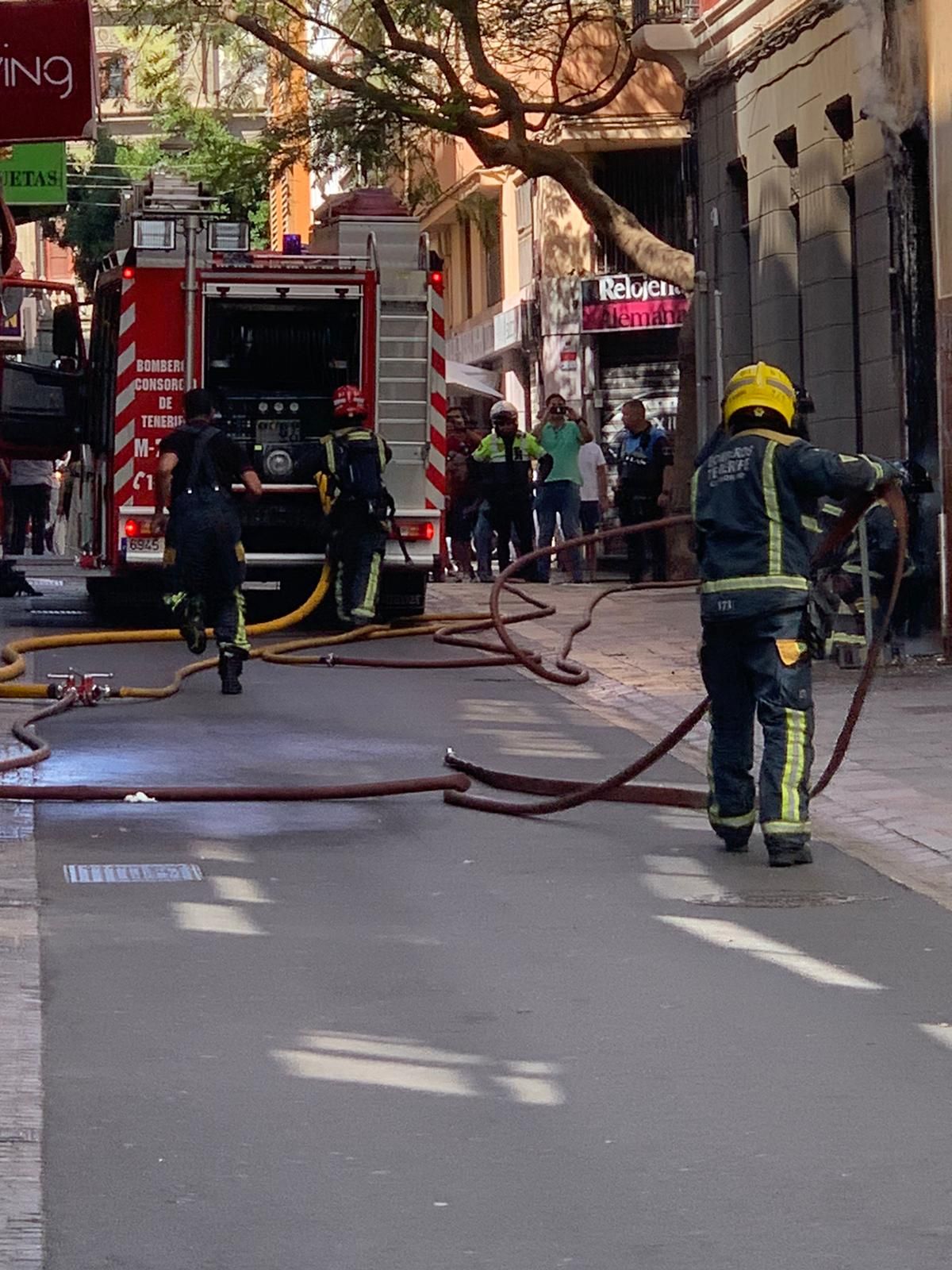 Incendio en la calle Primo de Rivera