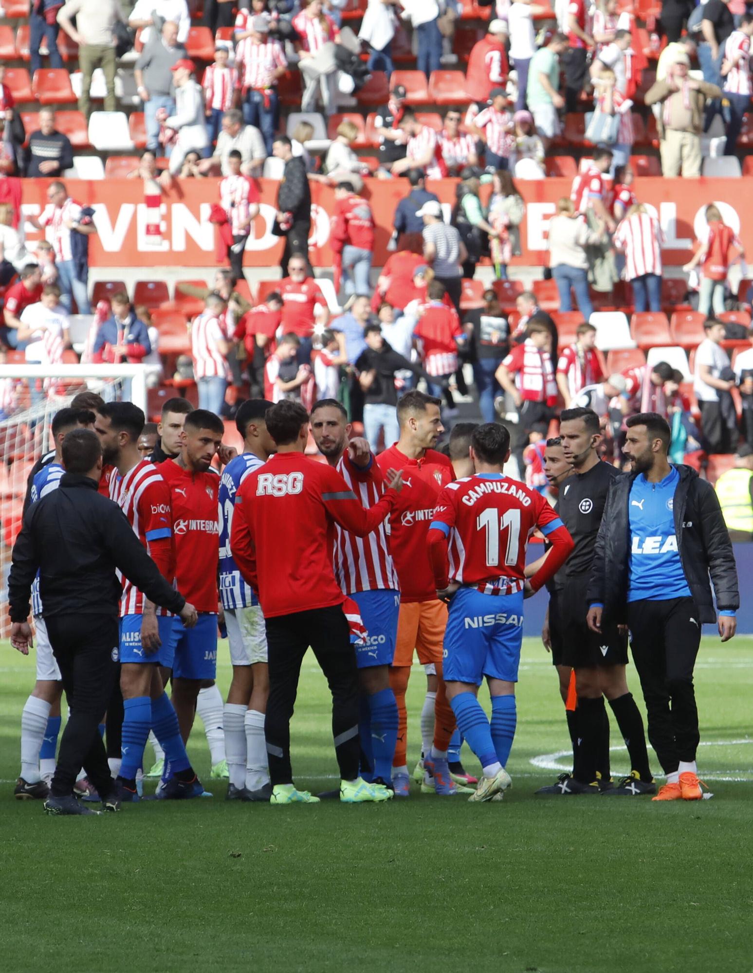 Así fue el encuentro entre el Sporting y el Alavés