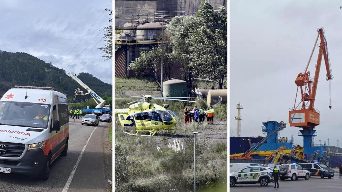 Dos meses de accidentes laborales en Asturias
