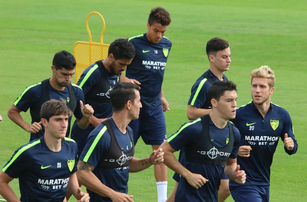 Tras la derrota ante el CD Leganés y con Míchel ratificado en su puesto, la plantilla ya trabaja de cara al encuentro del sábado en el Camp Nou