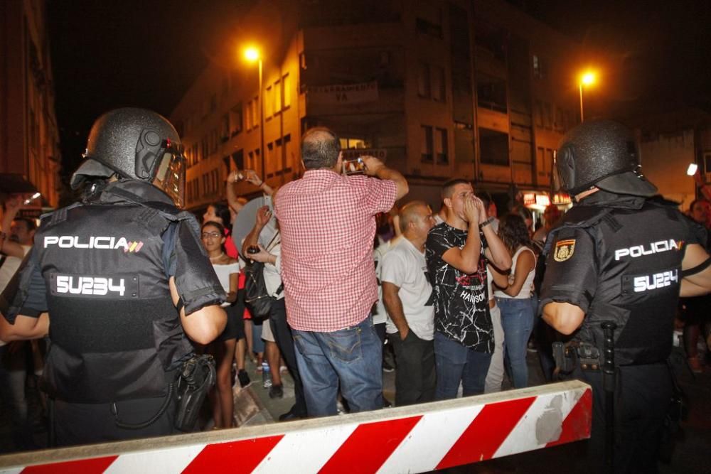 Numerosos heridos durante la protesta en las vías tras la intervención policial