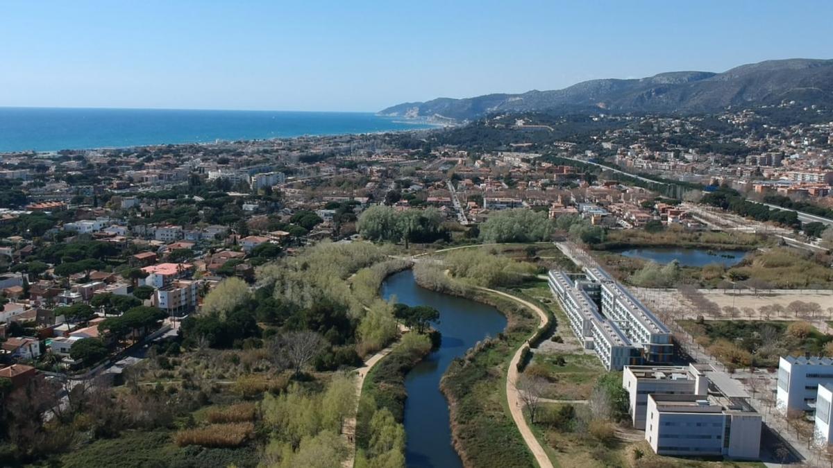 Vista aérea Castelldefels