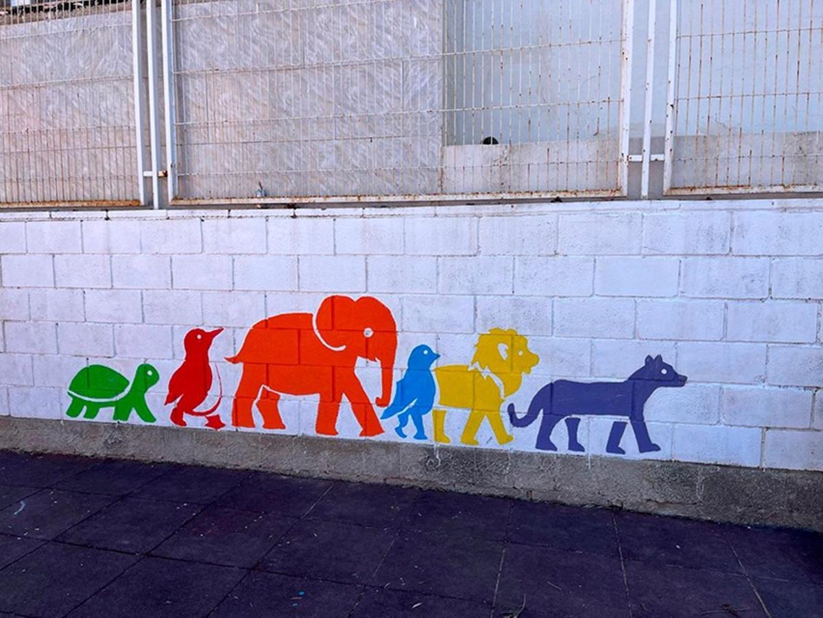 Uno de los murales de la iniciativa.