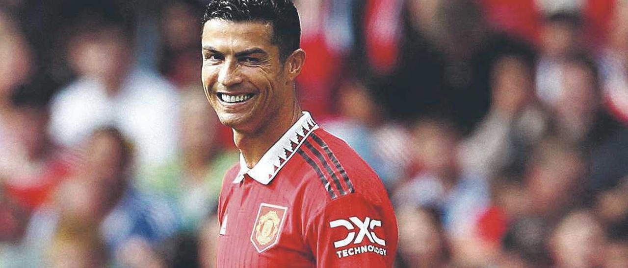 Cristiano Ronaldo, a Old Trafford, en un partit amistós.