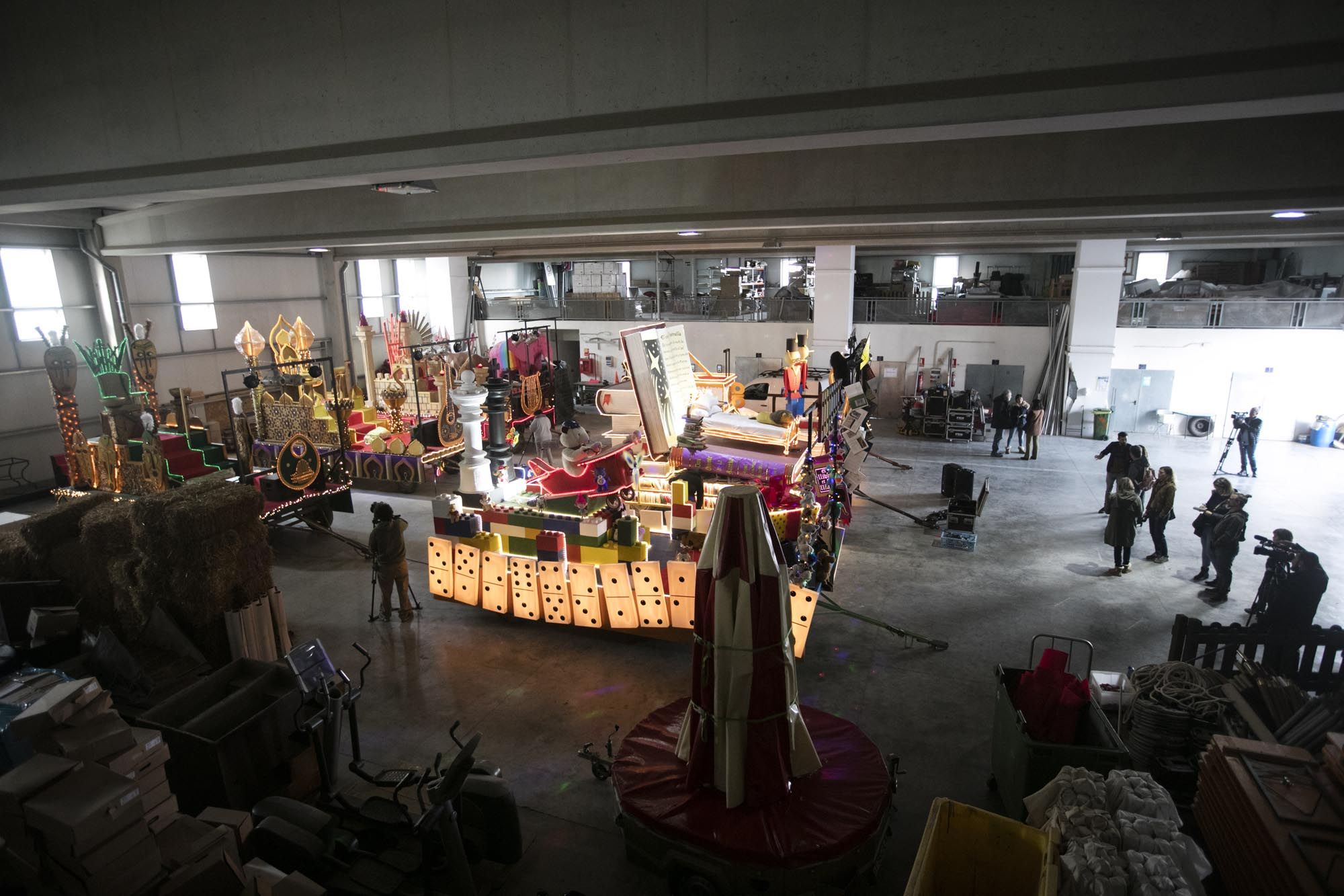 Preparativos de la cabalgata de los Reyes Magos de Ibiza