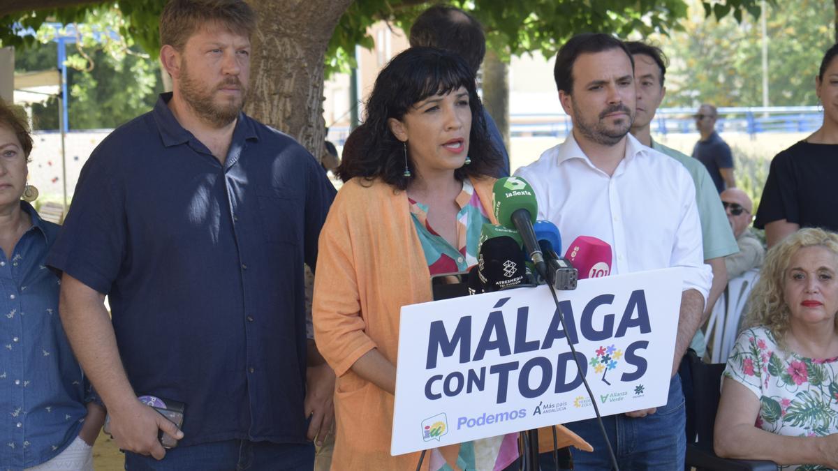 La candidata de la confluencia de Izquierda Unida, Podemos, Verdes Equo, Más País, Alianza Verde e Iniciativa del Pueblo Andaluz, Toni Morillas, en una imagen de archivo.