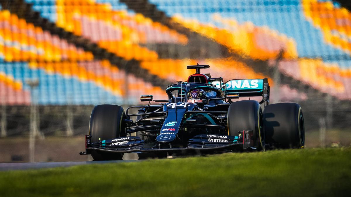 Lewis Hamilton, en el circuito de Istanbul Park.