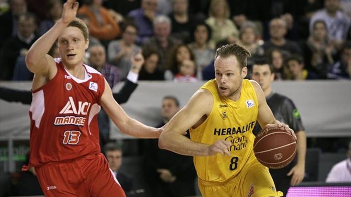 El Herbalife Gran Canaria acabó imponiendo su ley en Manresa