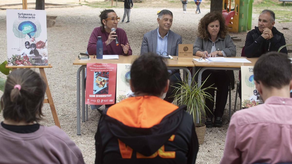 Presentación de la Semana de la Educación, este miércoles en Xàtiva.