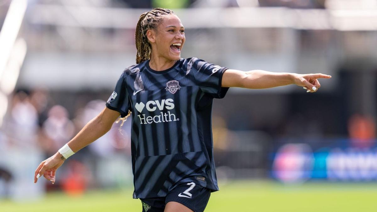 Trinity Rodman con el Washington Spirit