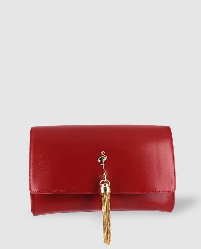 Cartera de fiesta roja de Menbur