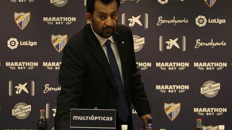 Al-Thani, presidente del Málaga CF.