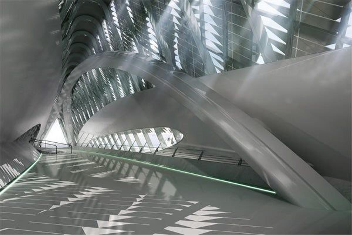 Pabellón Puesnte, diseñado por Zaha Hadid.