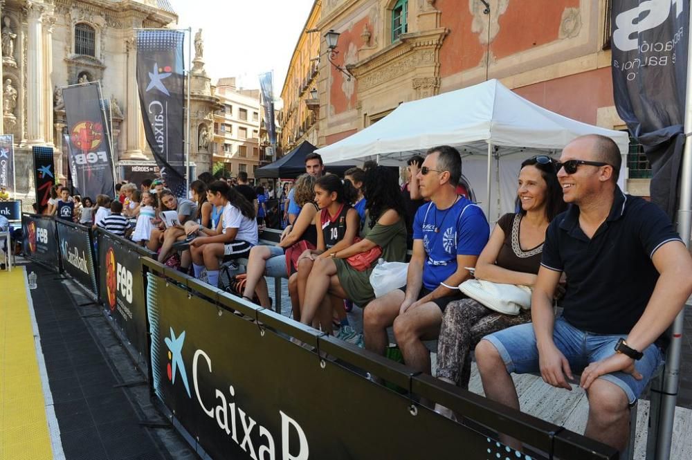 Baloncesto 3x3 en la Plaza Belluga