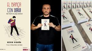 El autor del libro, Kevin Vidaña, y el volumen que acaba de presentar