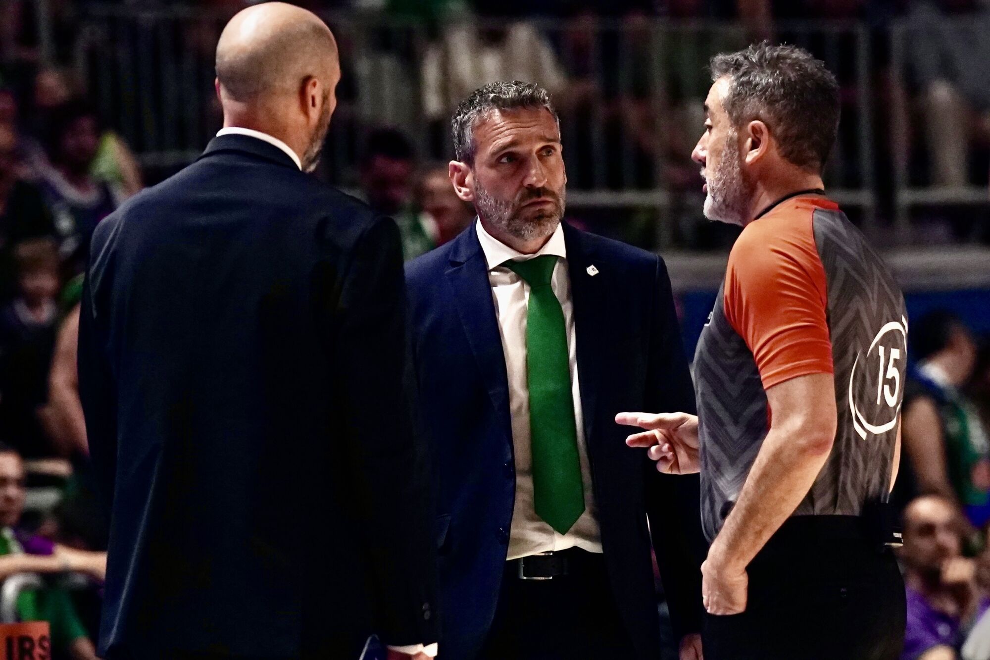 Cuartos de final de la Liga Endesa entre el Unicaja y el Barça