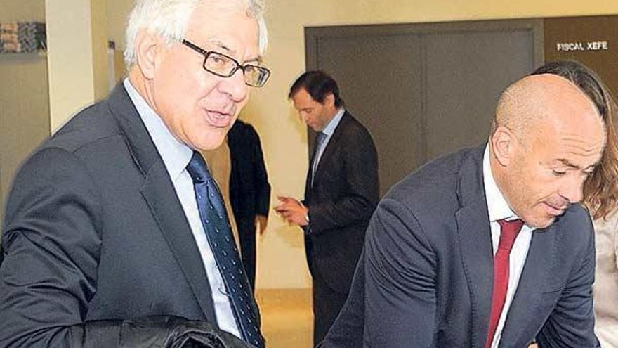 Los administradores concursales Prada y Pérez Bouzada. // R. Vázquez
