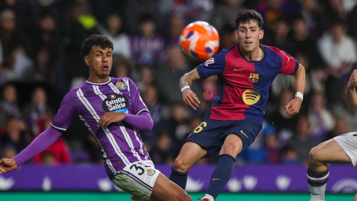 Dani Rodríguez debutó con el primer equipo en Valladolid