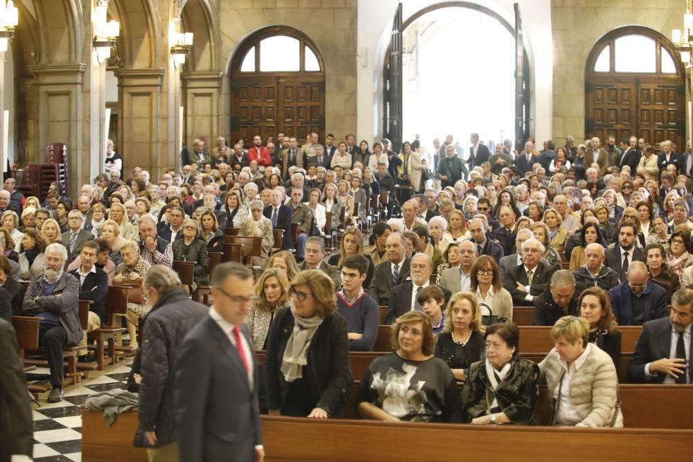 Funeral por Guillermo Quirós Pintado, expresidente de la Cámara de Comercio de Gijón