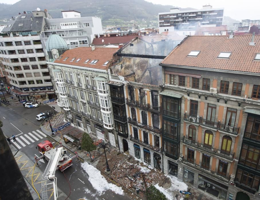 Las imágenes del día después del incendio