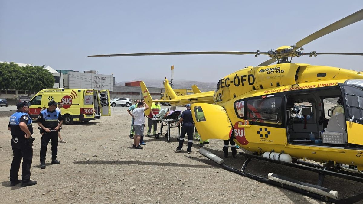 El SUC traslada, este miércoles, al hombre apuñalado en un aparcamiento de Maspalomas
